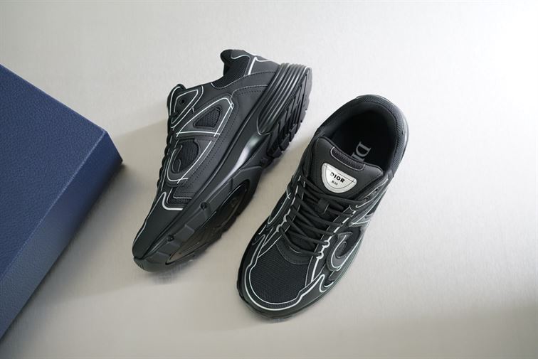 D10r B30 SNEAKER BLACK MESH AND TECHNICAL FABRIC   DO074