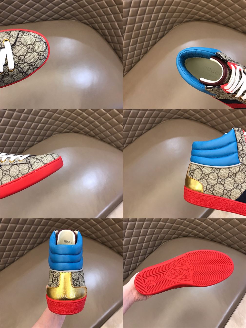 Gvc*1 ACE GG HIGH TOP SNEAKERS   GCC059