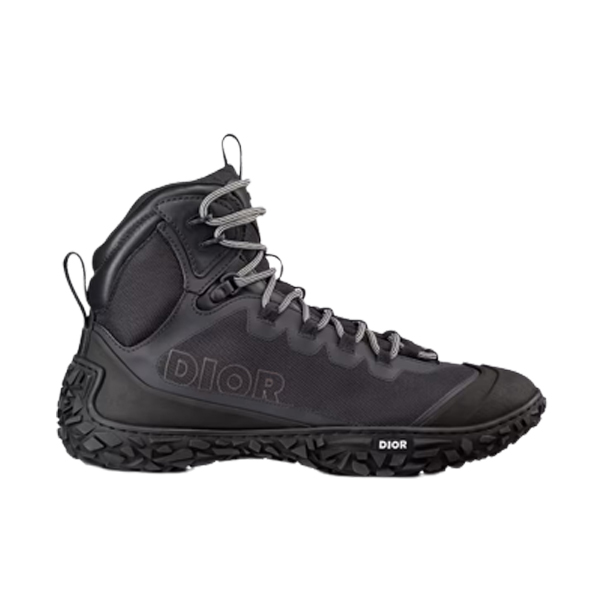 D10rIZON HIKING BOOT BLACK TECHNICAL MESH AND RUBBER   DO089