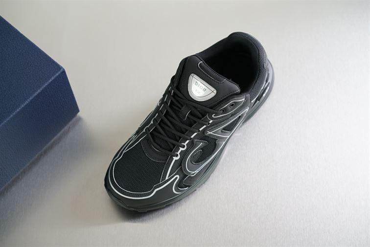 D10r B30 SNEAKER BLACK MESH AND TECHNICAL FABRIC   DO074