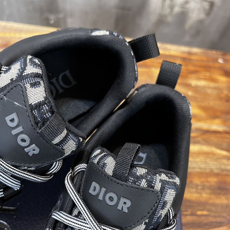 D10rIZON DERBY SHOE BEIGE AND BLACK D10r OBLIQUE JACQUARD AND BLACK RUBBER   DO090