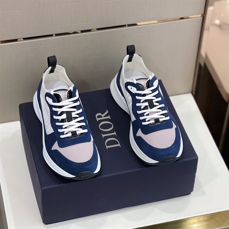 D10r B25 RUNNER NAVY OBLIQUE SUEDE SNEAKER   DO063