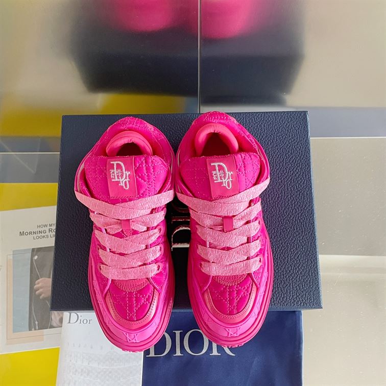 D10r BY ERL B9S SKATER SNEAKER, LIMITED AND NUMBERED EDITION FUCHSIA KUMO CANNAGE SATIN   DO093