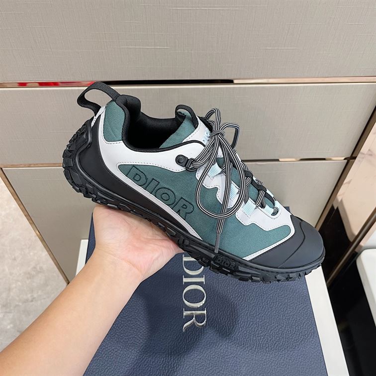 D10rIZON HIKING SHOE GREEN-GREY TECHNICAL MESH AND BLACK RUBBER   DO085