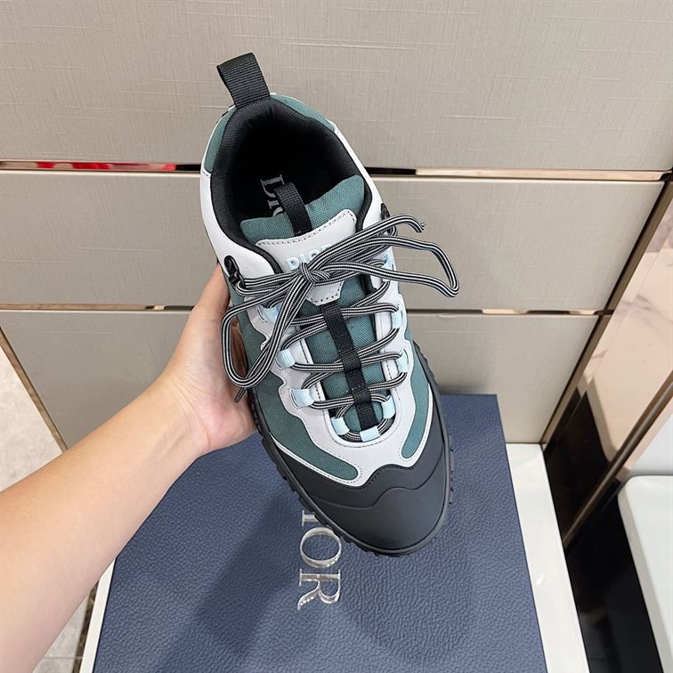 D10rIZON HIKING SHOE GREEN-GREY TECHNICAL MESH AND BLACK RUBBER   DO085