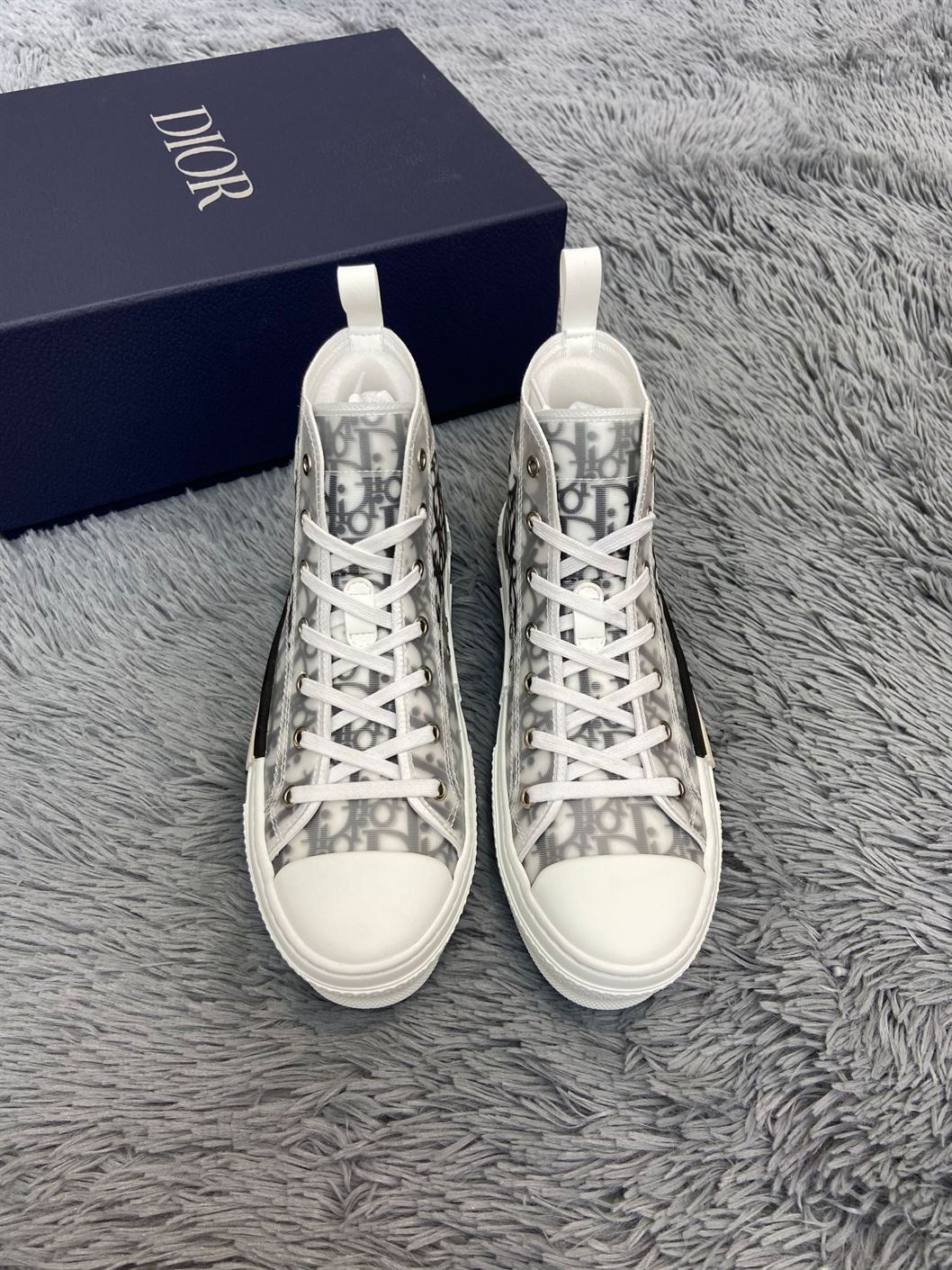 B23 HIGH-TOP SNEAKER D10r OBLIQUE CANVAS   DO059