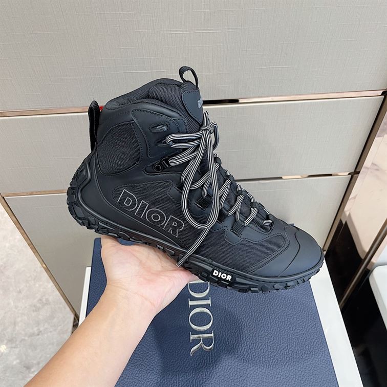 D10rIZON HIKING BOOT BLACK TECHNICAL MESH AND RUBBER   DO089