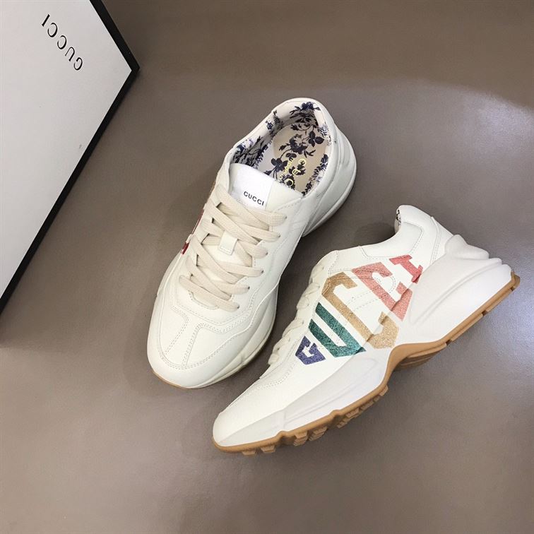 Gvc*1 IVORY RHYTON RAINBOW GLITTER SNEAKERS   GCC013