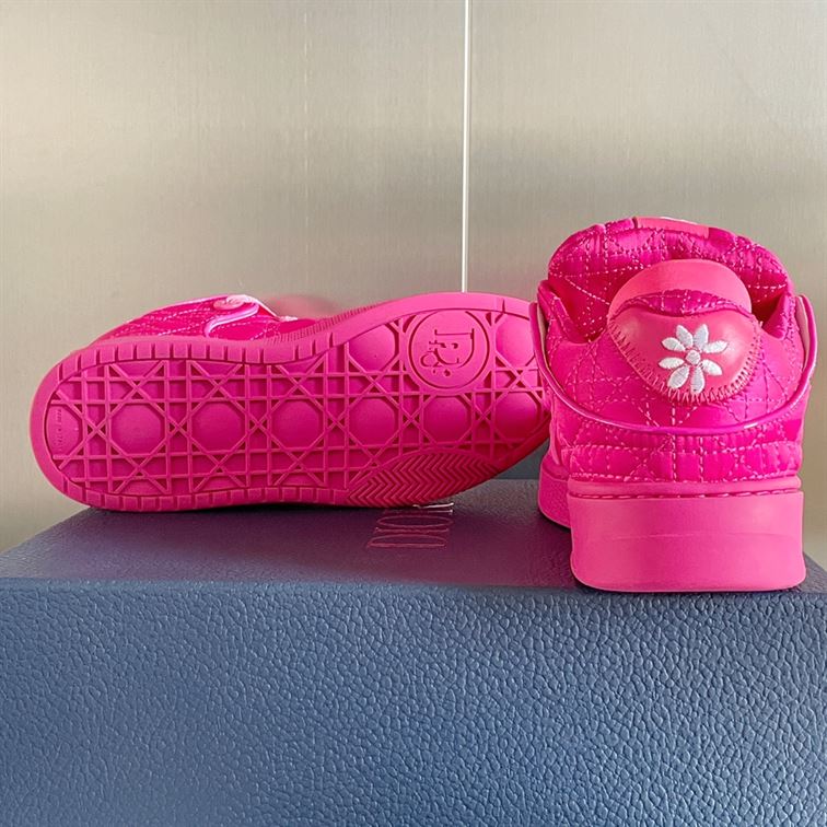 D10r BY ERL B9S SKATER SNEAKER, LIMITED AND NUMBERED EDITION FUCHSIA KUMO CANNAGE SATIN   DO093