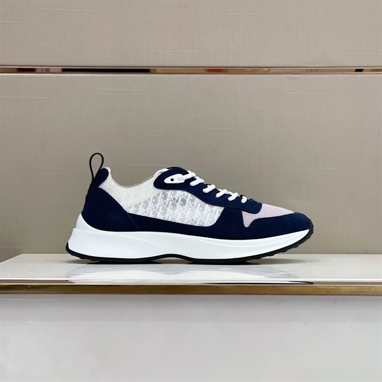 D10r B25 RUNNER NAVY OBLIQUE SUEDE SNEAKER   DO063
