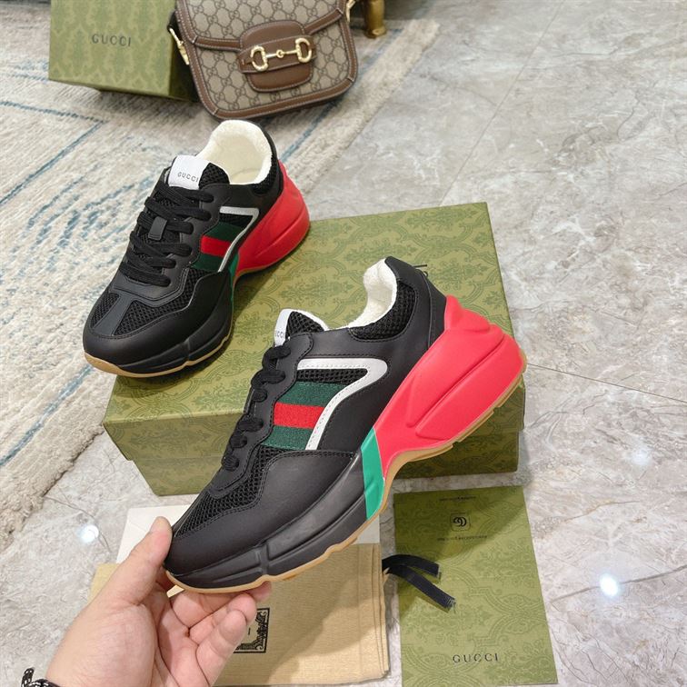 Gvc*1 RHYTON SNEAKER IN RED BLACK   GCC099