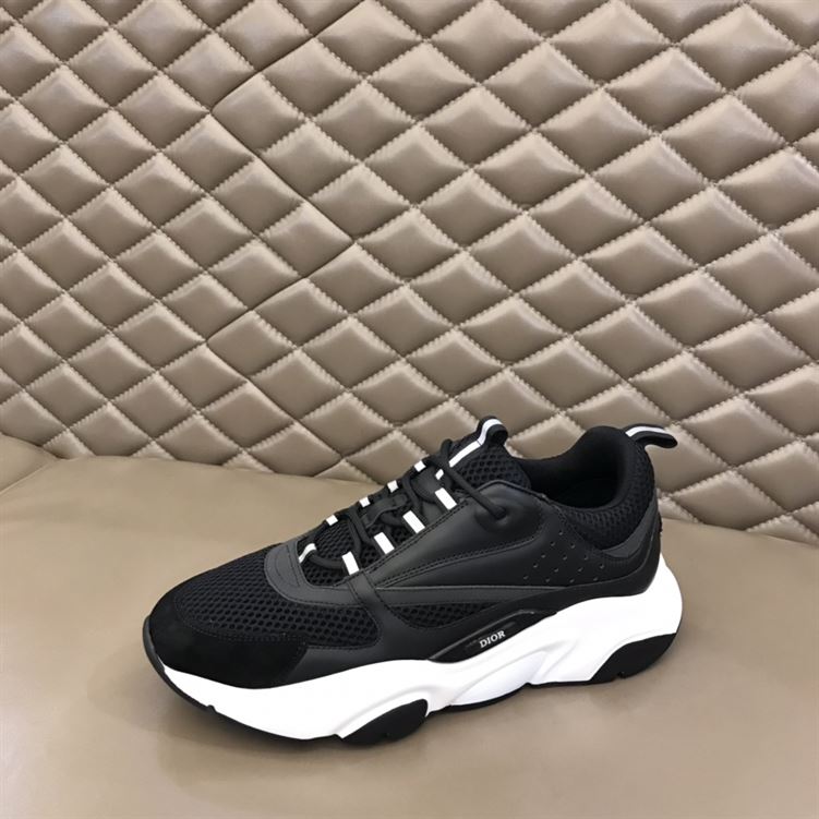 D10r B22 SNEAKERS BLACK TECHNICAL MESH AND CALFSKIN   DO004