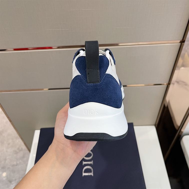 D10r B25 RUNNER NAVY OBLIQUE SUEDE SNEAKER   DO063