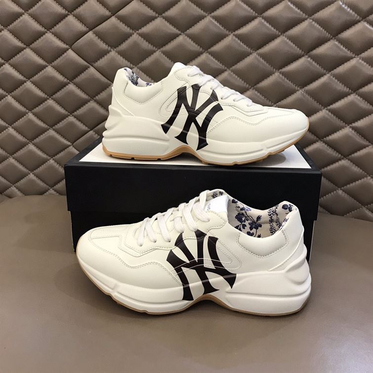 Gvc*1 LEATHER NY YANKEES SNEAKERS   GCC014