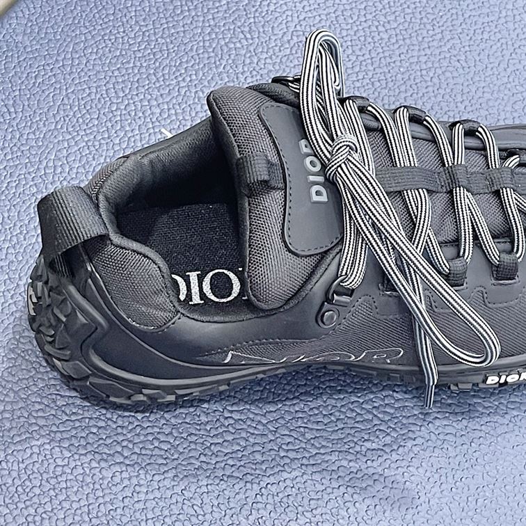D10rIZON HIKING SHOE BLACK TECHNICAL MESH AND RUBBER   DO087