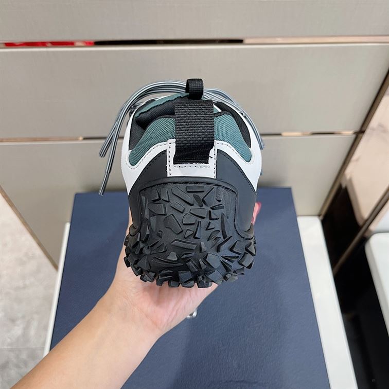 D10rIZON HIKING SHOE GREEN-GREY TECHNICAL MESH AND BLACK RUBBER   DO085