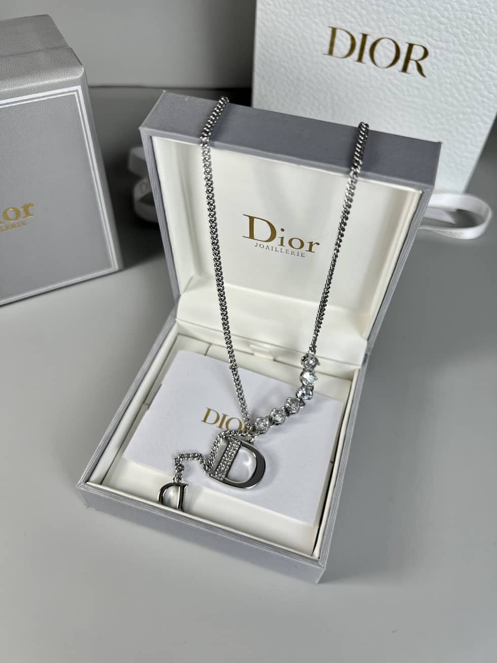 Wholesale Chr1st1an D10r Logo Necklace