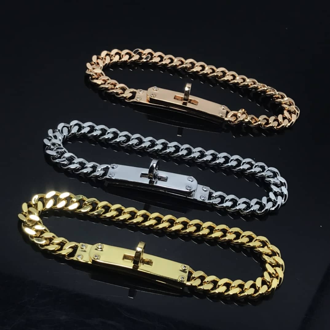 Fake H**me5 Logo Bracelet