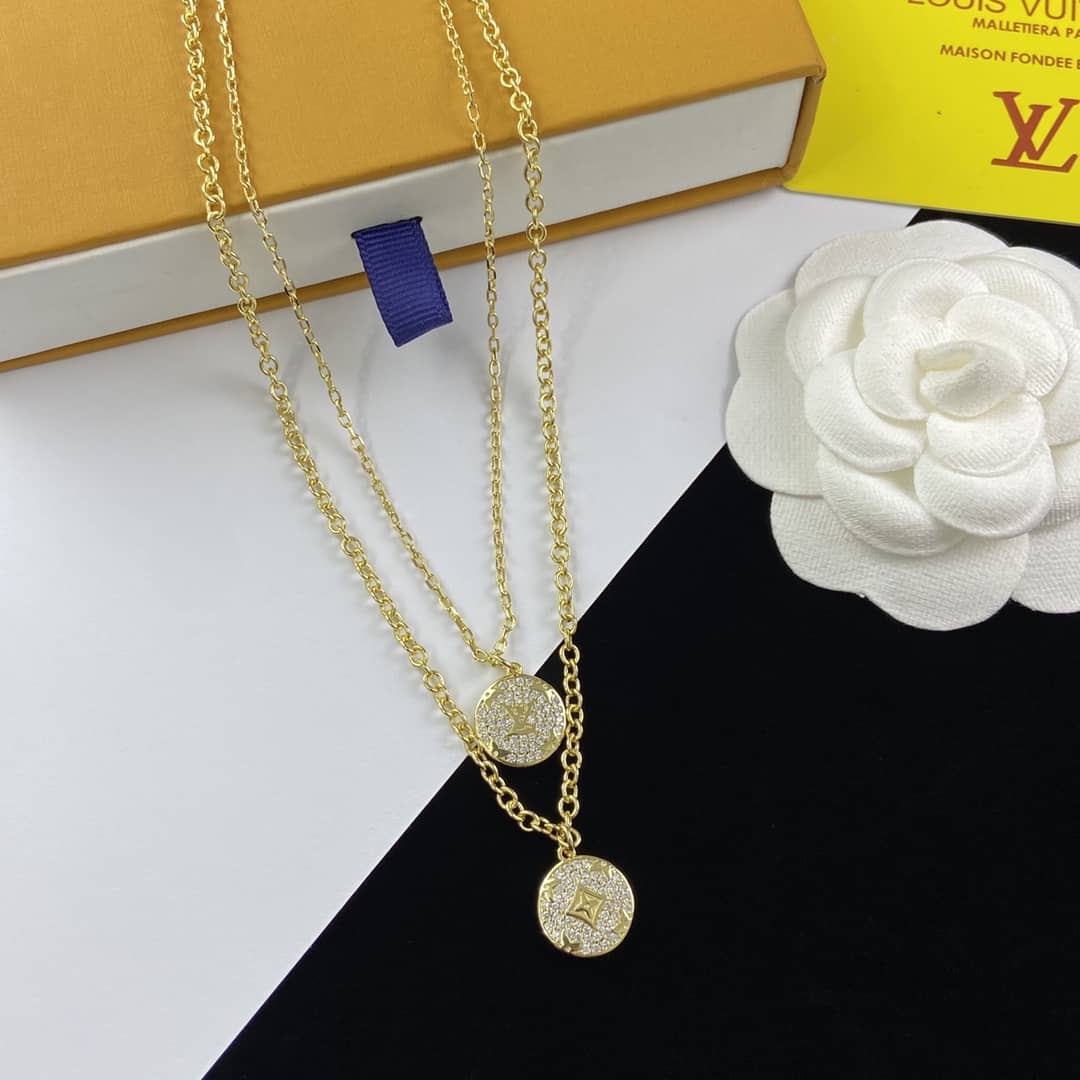 Wholesale L0vis Vvtt0n Logo Necklace