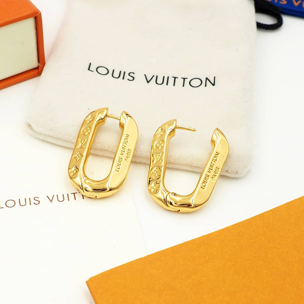 Knockoff L0vis Vvtt0n Logo Earring