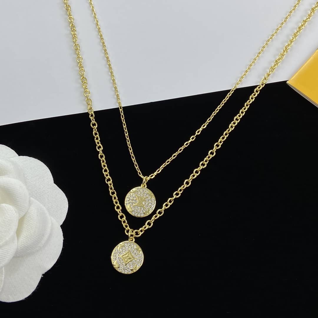 Wholesale L0vis Vvtt0n Logo Necklace