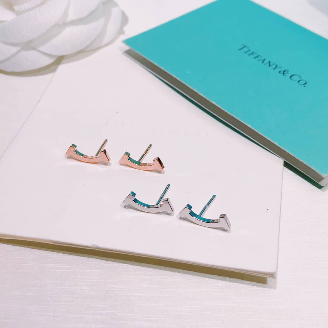 Fake T*f*ny Logo Earring