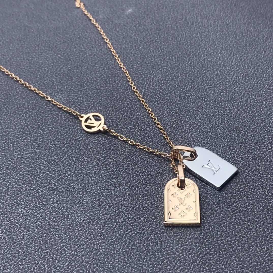 Wholesale L0vis Vvtt0n Logo Necklace