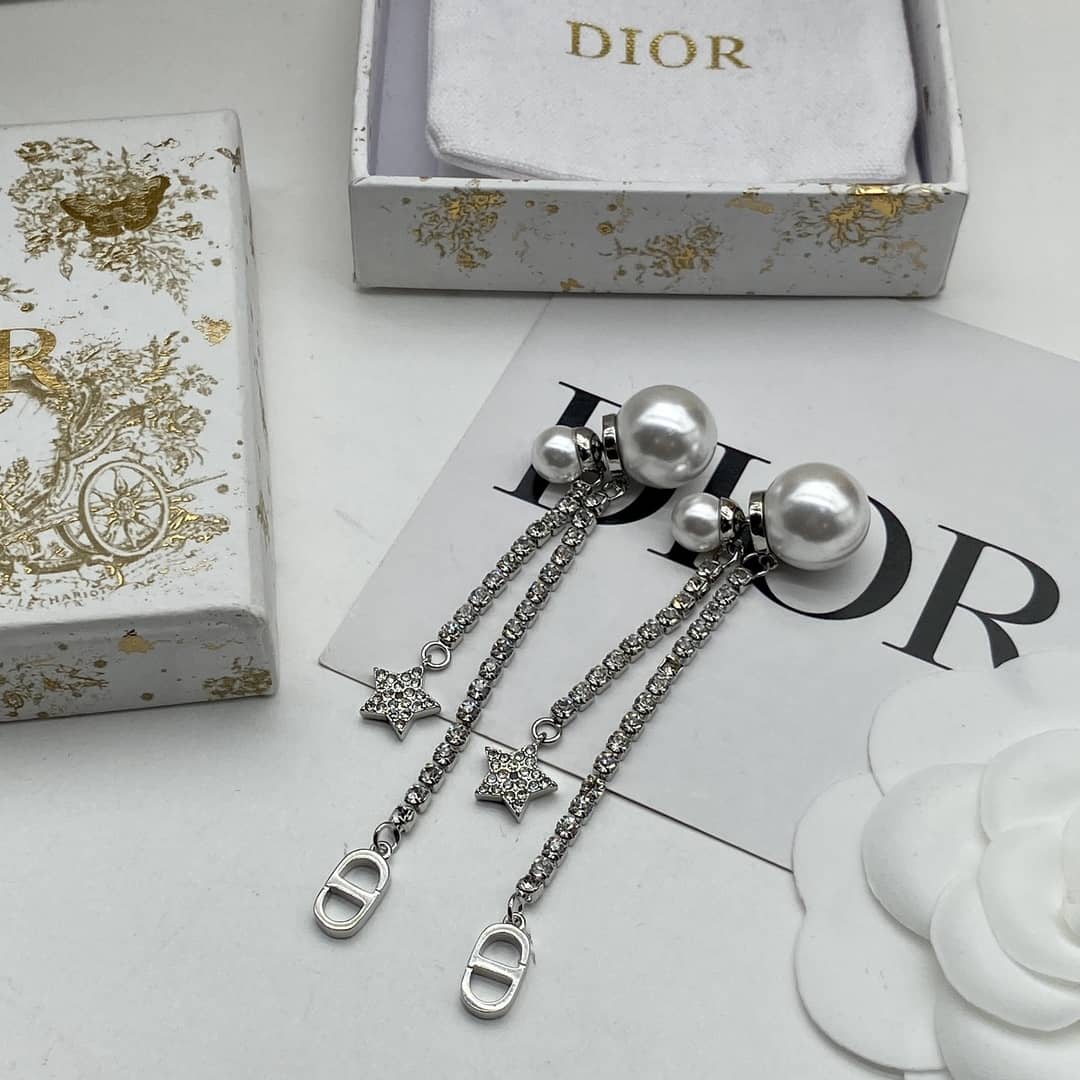 Wholesale Chr1st1an D10r Logo Earring