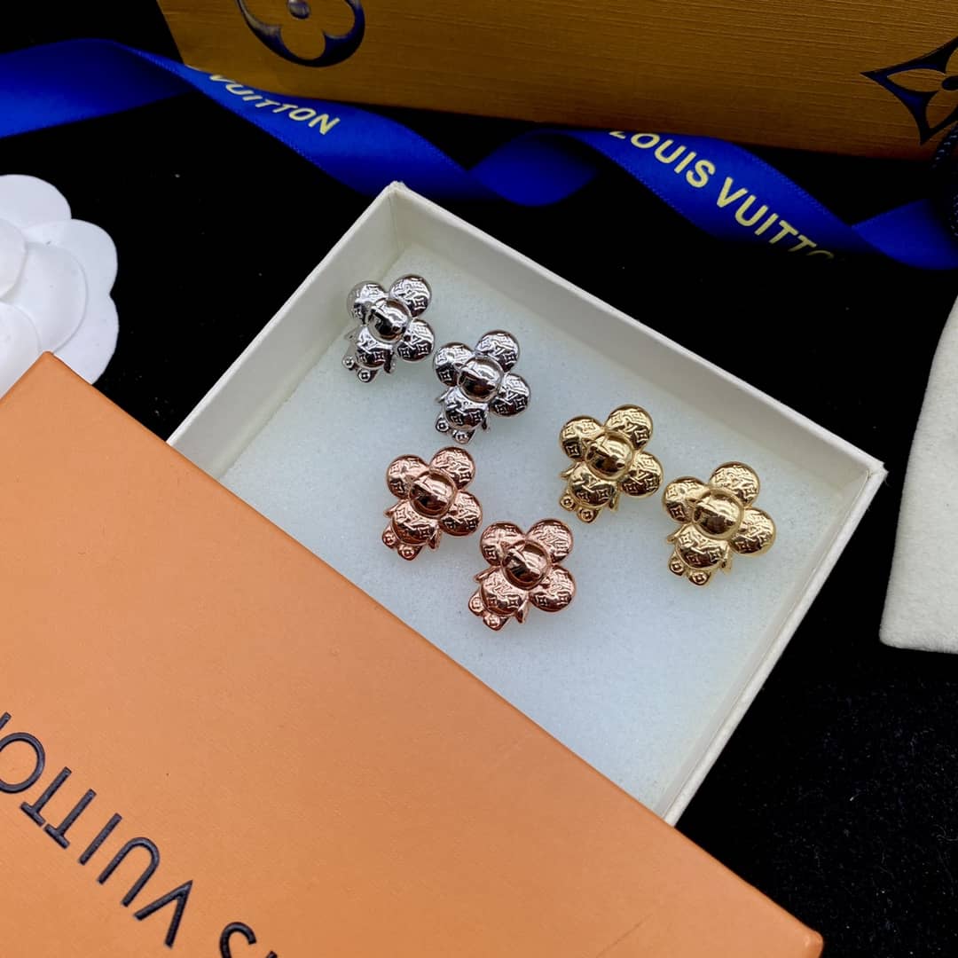 Knockoff L0vis Vvtt0n Logo Earring