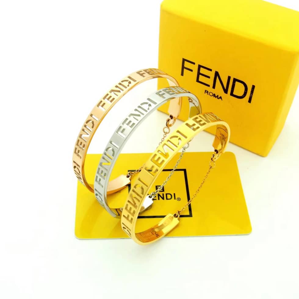 Knockoff F**di Logo Bracelet