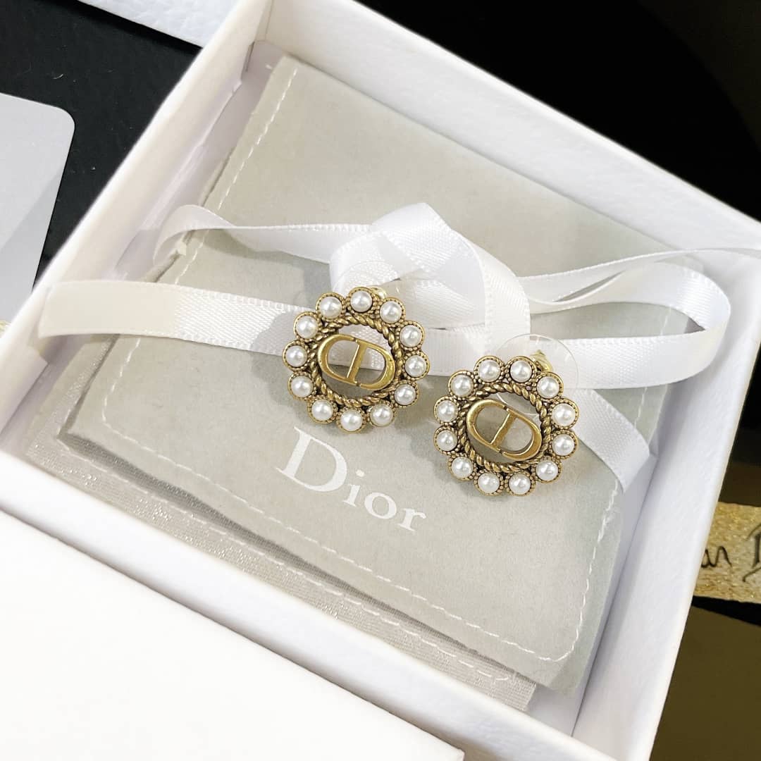 Wholesale Chr1st1an D10r Logo Earring