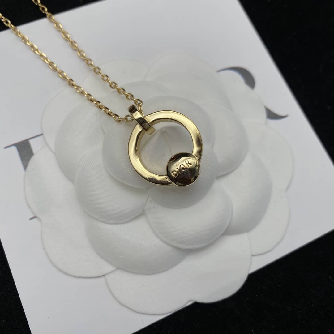 Knockoff Chr1st1an D10r Logo Necklace