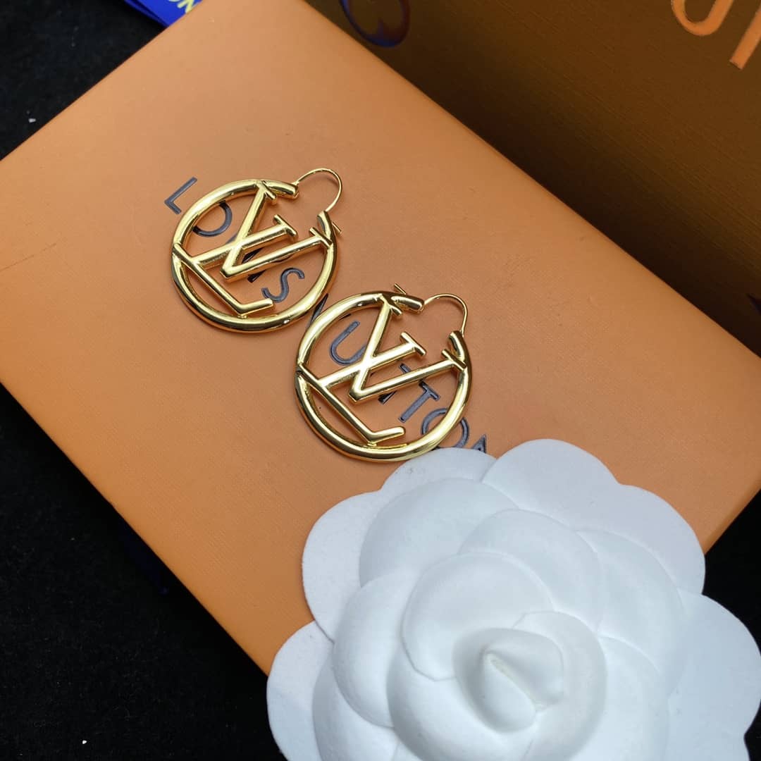 Knockoff L0vis Vvtt0n Logo Earring