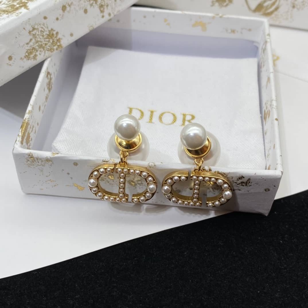Wholesale Chr1st1an D10r Logo Earring