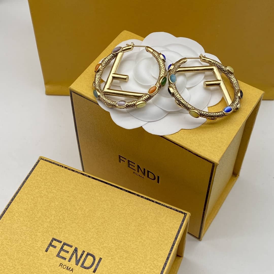 Fake F**di Logo Earring