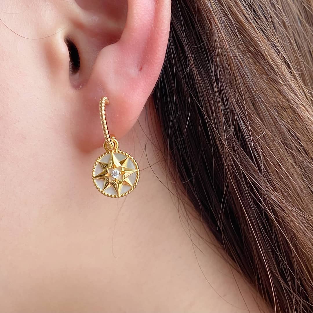 Knockoff Chr1st1an D10r Logo Earring