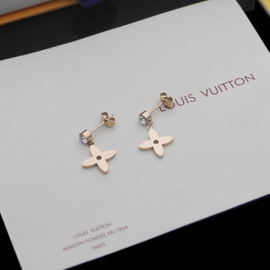 LV Hoop Earrings Dupe Logo AAA+