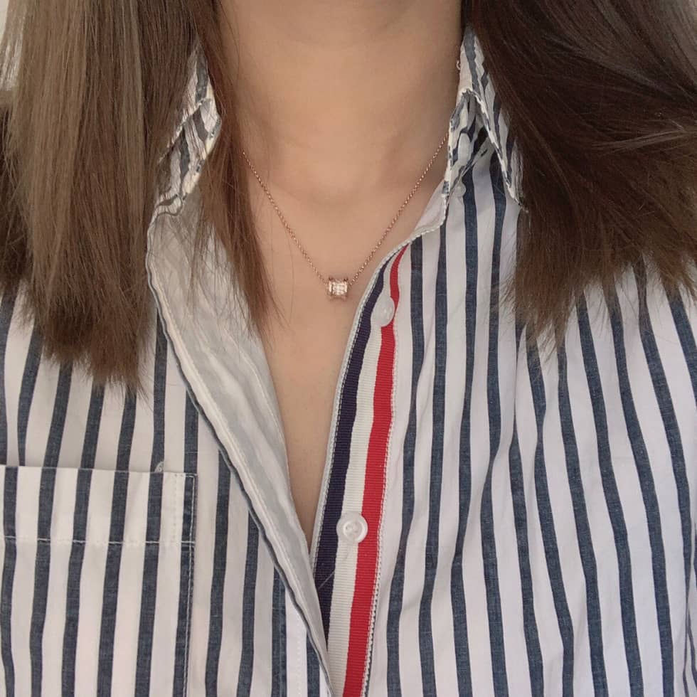 Knockoff Bv1g*ai Logo Necklace