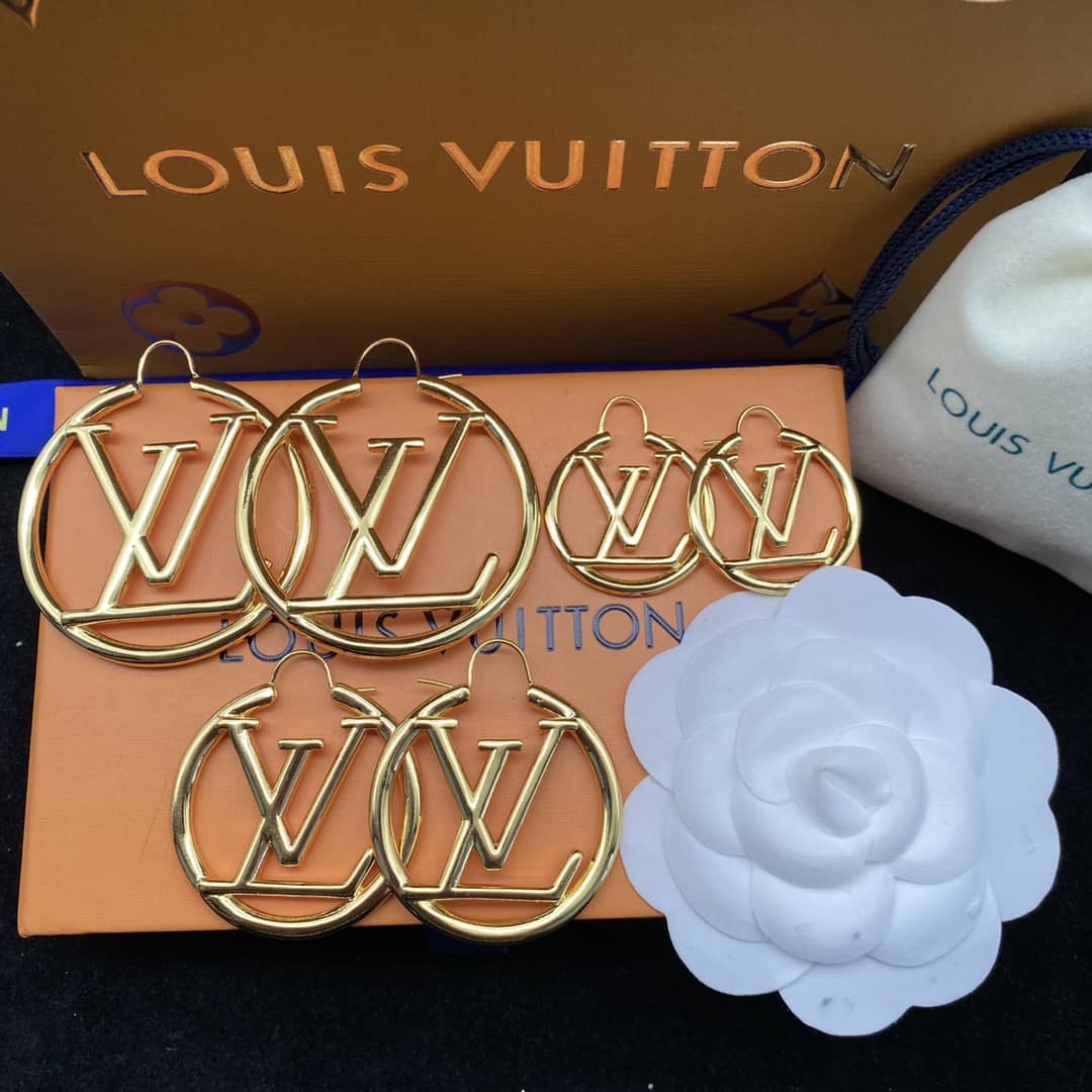 Knockoff L0vis Vvtt0n Logo Earring