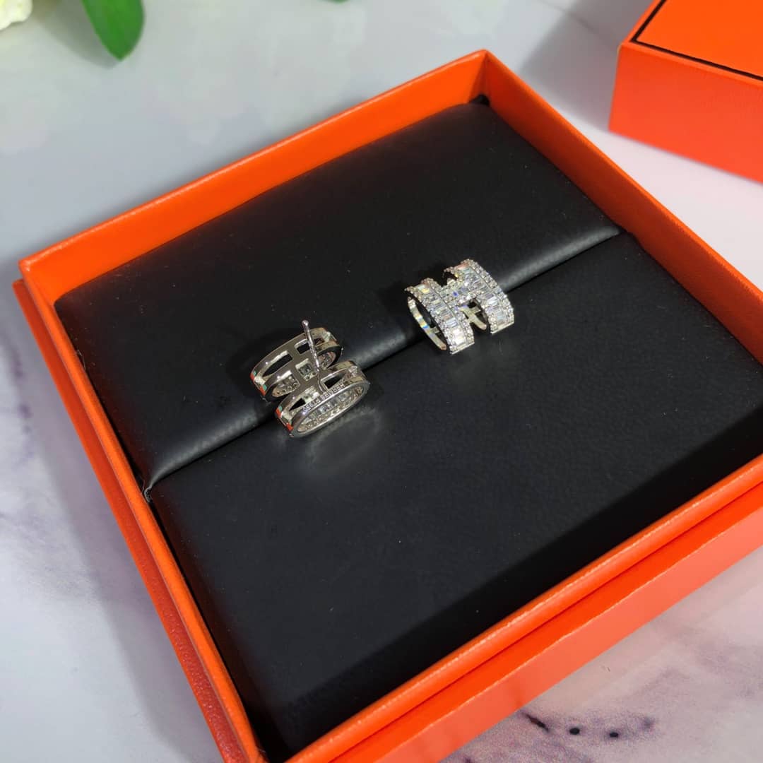 Fake H**me5 Logo Earring