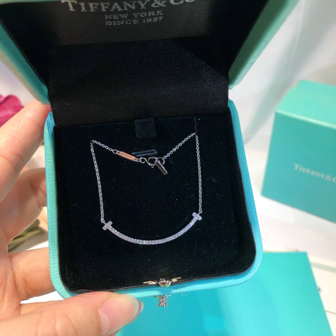 Fake T*f*ny Logo Necklace