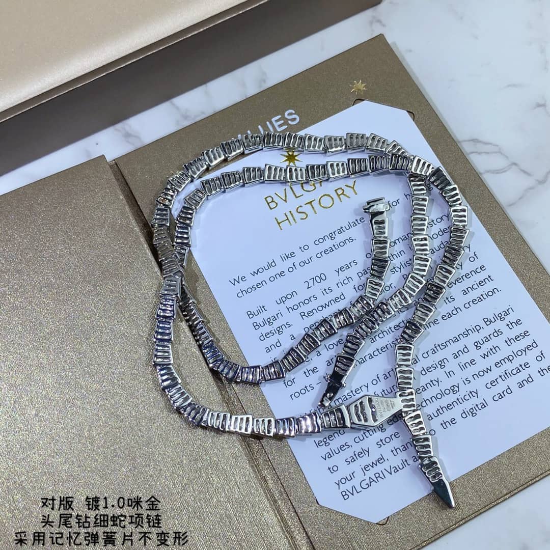 Fake Bv1g*ai Logo Necklace