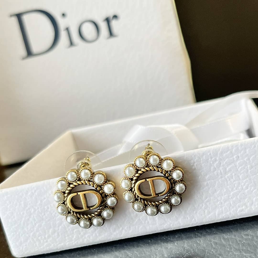 Wholesale Chr1st1an D10r Logo Earring