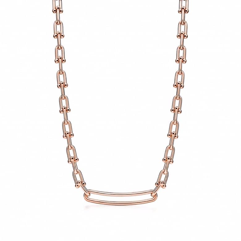 Knockoff T*f*ny Logo Necklace