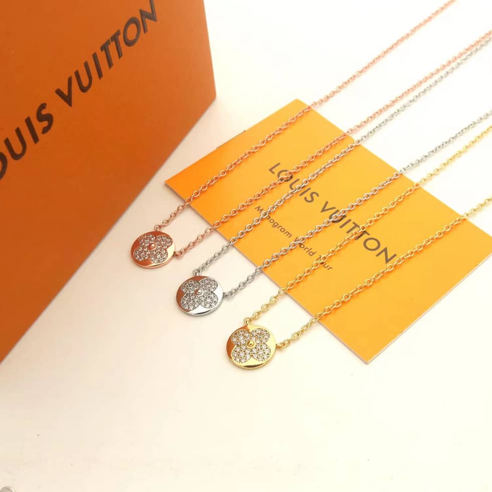 Wholesale L0vis Vvtt0n Logo Necklace