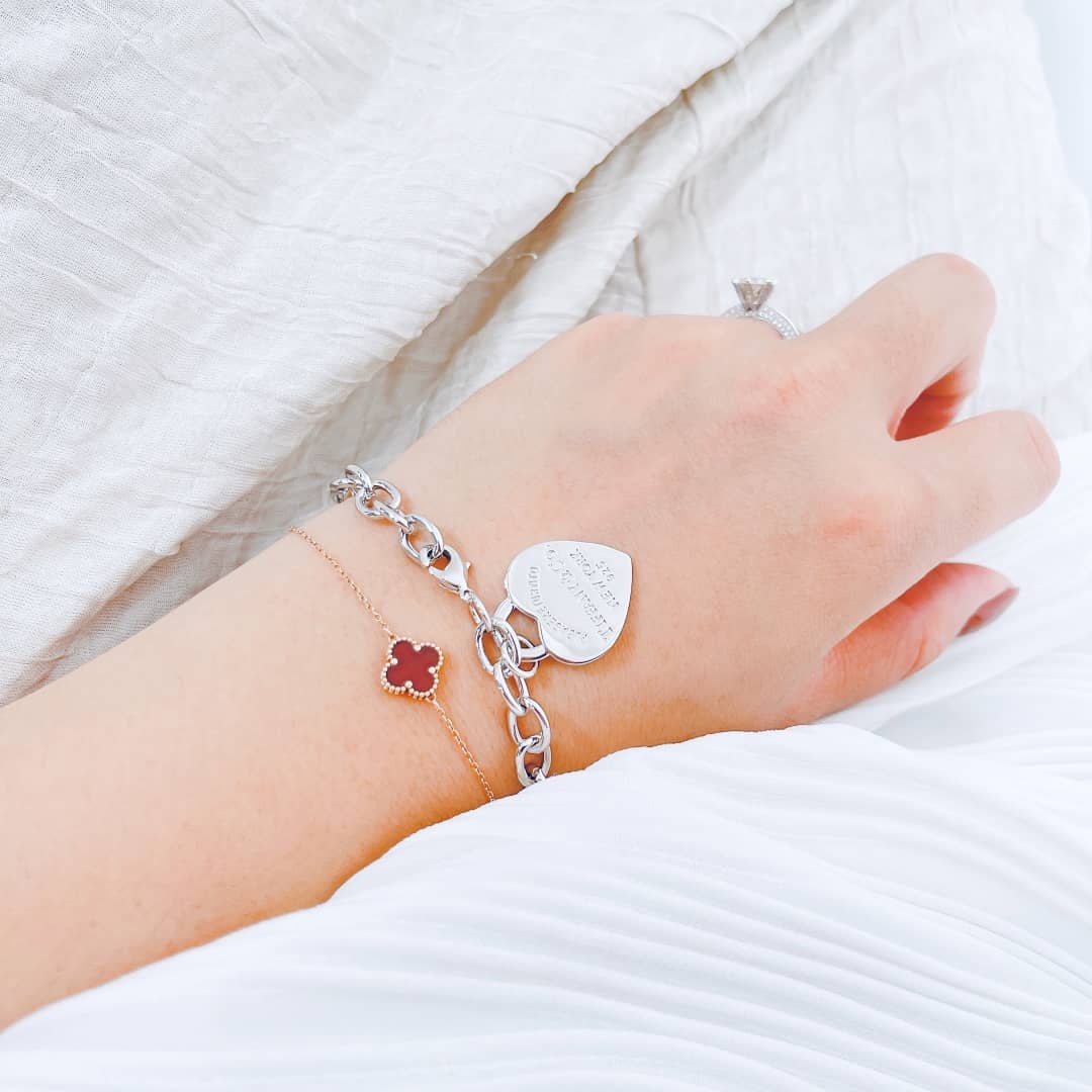 Fake T*f*ny Logo Bracelet