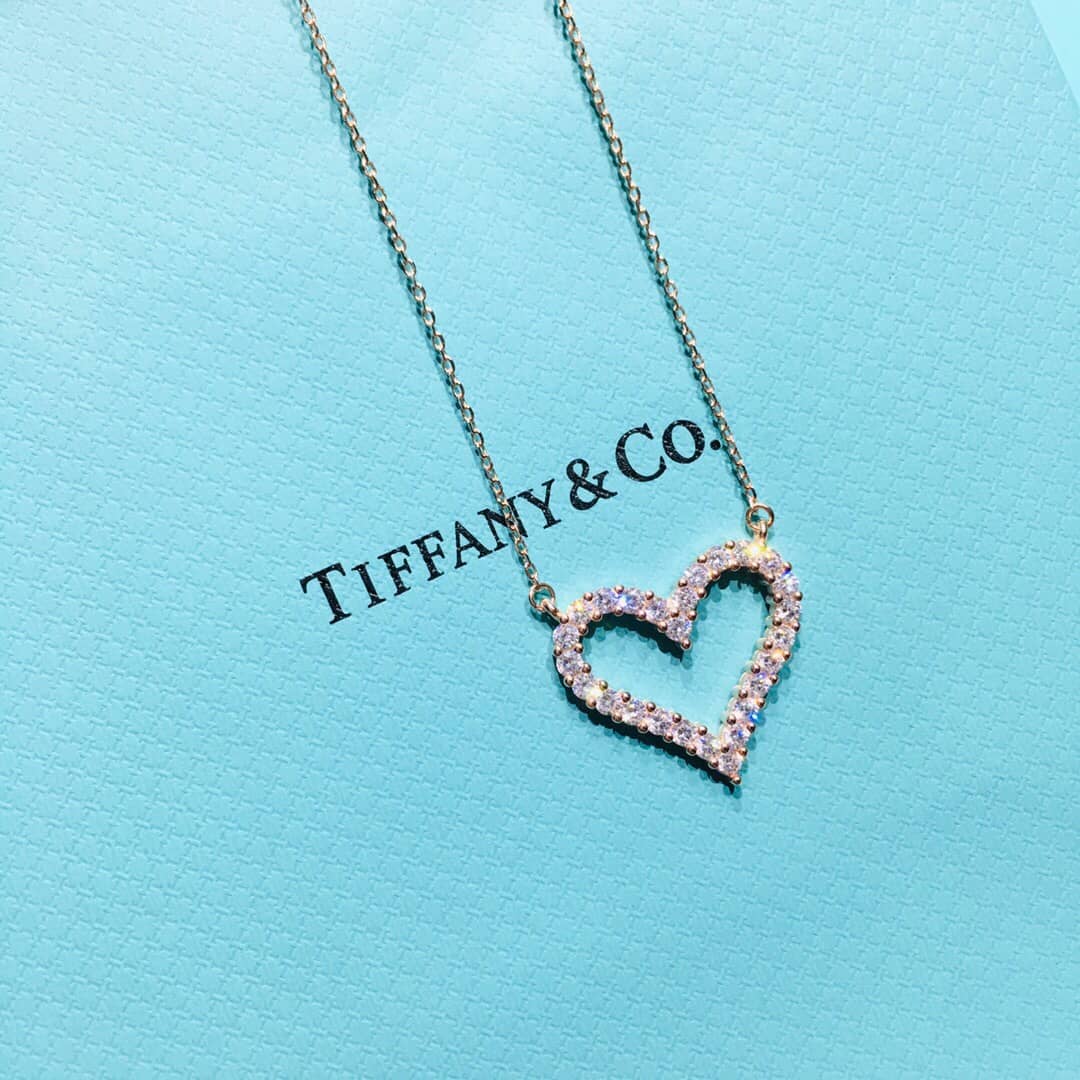 Fake T*f*ny Logo Necklace