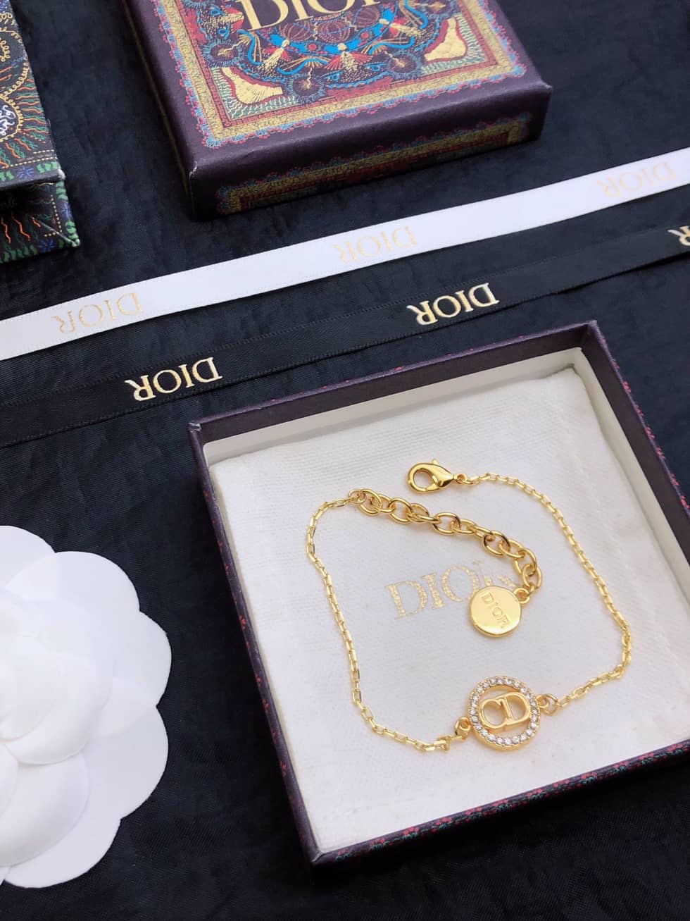 Knockoff Chr1st1an D10r Logo Bracelet