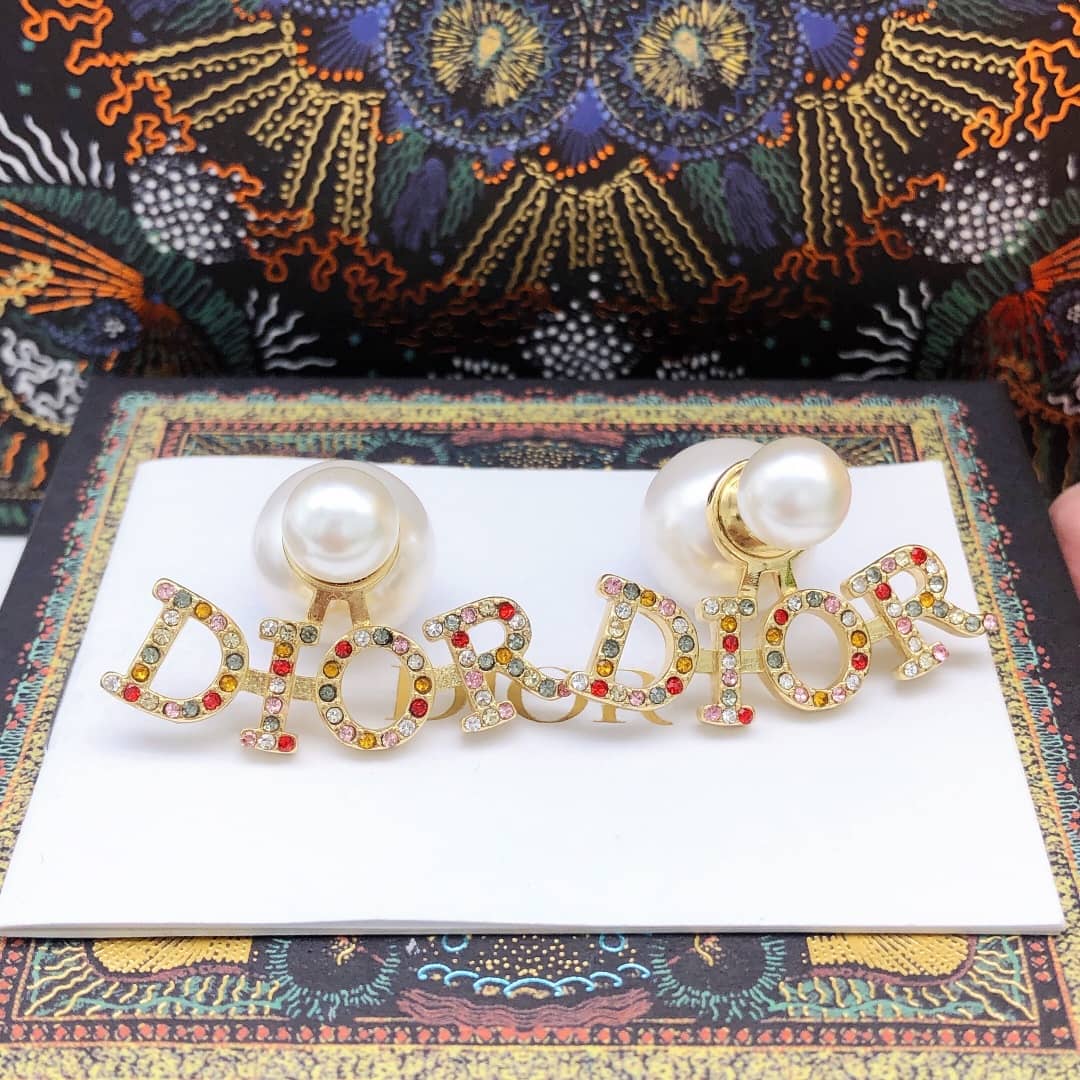 Wholesale Chr1st1an D10r Logo Earring