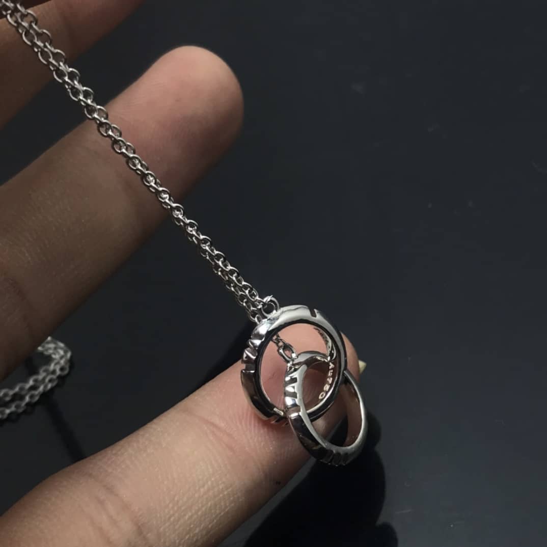 Fake T*f*ny Logo Necklace